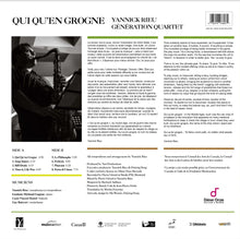 Load image into Gallery viewer, -  Yannick Rieu - Qui Qu’en Grogne (Génération Quartet) - (LP)
