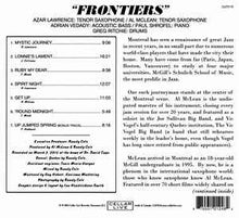 Charger l&#39;image dans la galerie, Azar Lawrence &amp; Al McLean ‎– Frontiers (CD)
